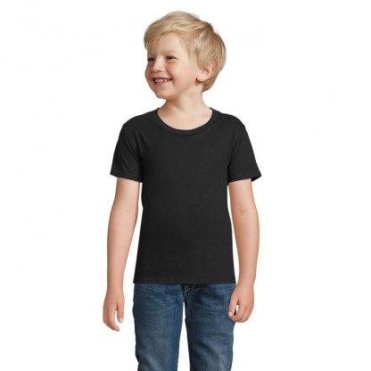 T Shirt Enfant En Coton Bio 175g PIONEER KIDS Noir Photo Principale