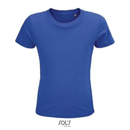 T Shirt Enfant En Coton Biologique 150g CRUSADER KIDS Bleu