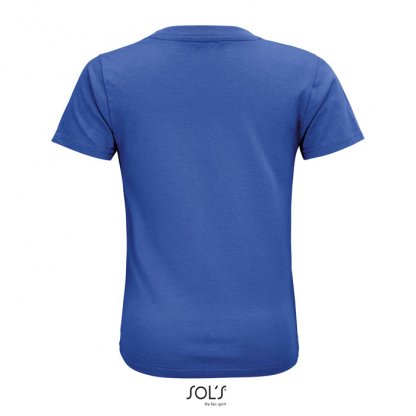 T Shirt Enfant En Coton Biologique 150g CRUSADER KIDS Bleu Dos
