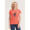 T Shirt Femme En Coton Bio 150g CRUSADER WOMEN T Shirt Orange Avec Marquage