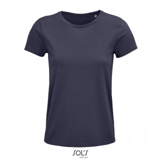 T Shirt Femme Publicitaire En Coton Biologique 150g CRUSADER WOMEN Gris Souris