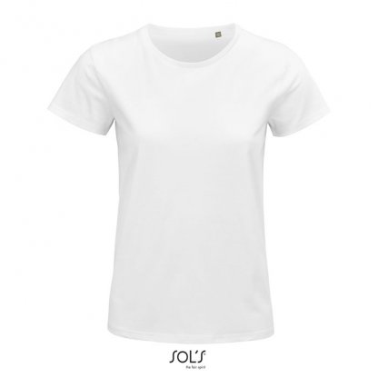 T Shirt Femme En Coton Biologique 175g PIONEER WOMEN Blanc