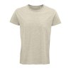 T Shirt Homme En Coton Bio 150g CRUSADER MEN T Shirt Beige Chiné De Face