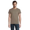 T Shirt Homme En Coton Bio 150g CRUSADER MEN T Shirt Kaki De Face