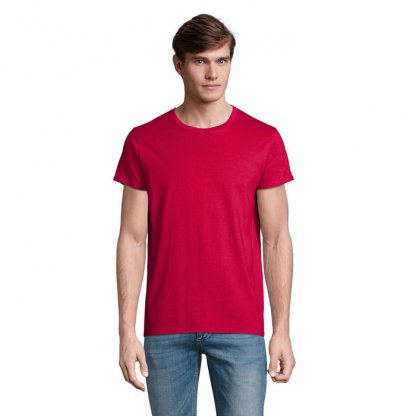 T Shirt Homme En Coton Bio 150g CRUSADER MEN T Shirt Rose Fuchsia De Face