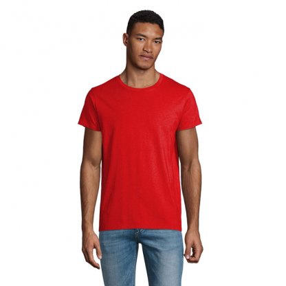 T Shirt Homme En Coton Bio 150g CRUSADER MEN T Shirt Rouge De Face