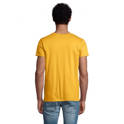 T Shirt Homme En Coton Bio 175g PIONEER MEN Jaune De Dos