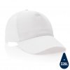 Casquette En Coton Recyclé 5 Pans 190g IMPACT Blanc Casquette En Coton Recyclé 5 Pans 190g IMPACT Blanc