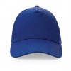 Casquette En Coton Recyclé 5 Pans 190g IMPACT Bleu Face Casquette En Coton Recyclé 5 Pans 190g IMPACT Bleu Face