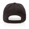 Casquette En Coton Recyclé 5 Pans 190g IMPACT Noir Arrière Casquette En Coton Recyclé 5 Pans 190g IMPACT Noir Arrière