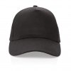 Casquette En Coton Recyclé 5 Pans 190g IMPACT Noir Avant Casquette En Coton Recyclé 5 Pans 190g IMPACT Noir Avant