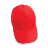 Casquette En Coton Recyclé 5 Pans 190g IMPACT Rouge Dessus Casquette En Coton Recyclé 5 Pans 190g IMPACT Rouge Dessus