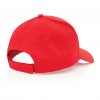 Casquette En Coton Recyclé 5 Pans 190g IMPACT Rouge Profil Casquette En Coton Recyclé 5 Pans 190g IMPACT Rouge Profil