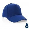Casquette En Coton Recyclé 5 Pans 280g IMPACT Bleu
