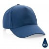 Casquette En Coton Recyclé 5 Pans 280g IMPACT Bleu Marine