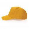 Casquette En Coton Recyclé 5 Pans 280g IMPACT Jaune Côté