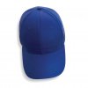 Casquette En Coton Recyclé 6 Pans 190g IMPACT Bleu Dessus