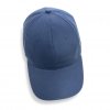Casquette En Coton Recyclé 6 Pans 190g IMPACT Bleu Marine Dessus