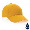 Casquette En Coton Recyclé 6 Pans 190g IMPACT Jaune