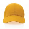 Casquette En Coton Recyclé 6 Pans 190g IMPACT Jaune Face