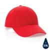 Casquette En Coton Recyclé 6 Pans 190g IMPACT Rouge