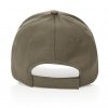 Casquette En Coton Recyclé 6 Pans 190g IMPACT Vert Arrière
