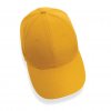 Casquette En Coton Recyclé 6 Pans 280g IMPACT Jaune Dessus Casquette En Coton Recyclé 6 Pans 280g IMPACT Jaune Dessus
