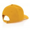 Casquette En Coton Recyclé 6 Pans 280g IMPACT Jaune Profil Casquette En Coton Recyclé 6 Pans 280g IMPACT Jaune Profil