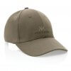 Casquette En Coton Recyclé 6 Pans 280g IMPACT Vert Broderie Casquette En Coton Recyclé 6 Pans 280g IMPACT Vert Broderie