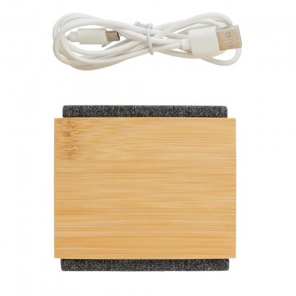 Enceinte Bluetooth En Bambou Wynn Avec Cable