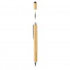 Stylet Stylo Multifonctions 5 En 1 En Bambou BAMSTIL Ouvert Stylet Stylo Multifonctions 5 En 1 En Bambou BAMSTIL Ouvert