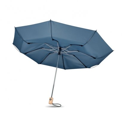 Parapluie En PET Recyclé LEEDS Bleu Reversible