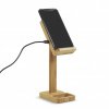 Support Téléphone, Station De Chargement Et Vide Poche En Bambou BAMDYSTICK Avec Téléphone
