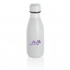 Bouteille Isotherme En Acier Inox 260ml Blanc Logo
