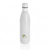 Bouteille Isotherme En Acier Inox 750ml Blanche Logo