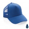 Casquette De Routier En Coton Recyclé 5 Pans 190g IMPACT Bleu