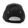 Casquette En Coton Recyclé 6 Pans 280g IMPACT Noire Dos