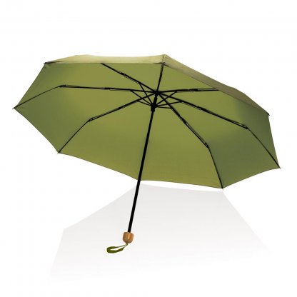 Mini Parapluie 20,5 En PET Recyclé Et Bambou Vert
