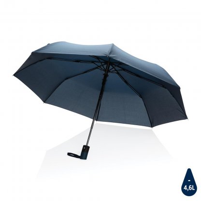 Mini Parapluie Automatique 21 Pouces En PET Recyclé Bleu