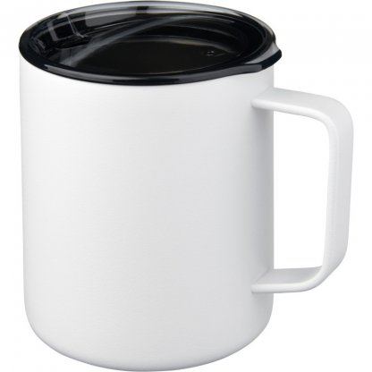 Mug Isotherme Double Paroi En Acier Inoxydable 420ml ROVER Blanc