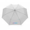 Parapluie 20,5 Pouces En PET Recyclé Et Bambou Blanc Logo