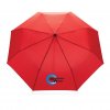 Parapluie 20,5 Pouces En PET Recyclé Et Bambou Rouge Logo