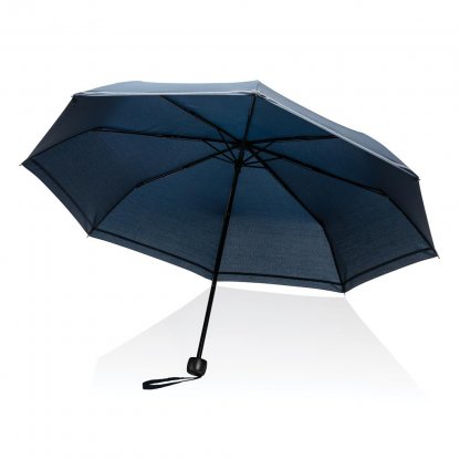 Parapluie 20,5 Pouces Réfléchissant En PET Recyclé Bleu