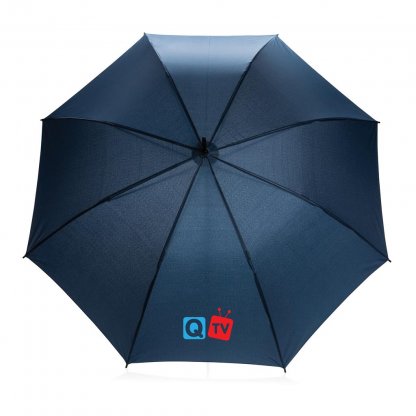 Parapluie Automatique 23 Pouces En PET Recyclé Bleu Marin Logo