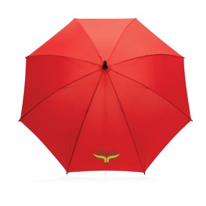 Parapluie Tempête 23 Pouces En PET Recyclé Rouge Logo