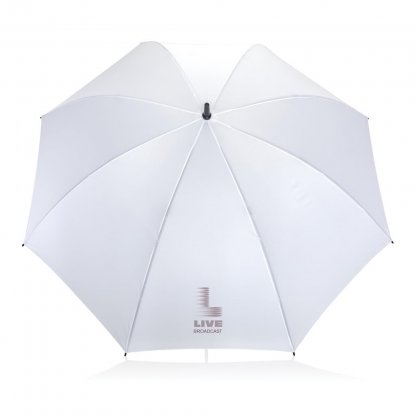 Parapluie Tempête 30 Pouces En PET Recyclé Blanc Logo