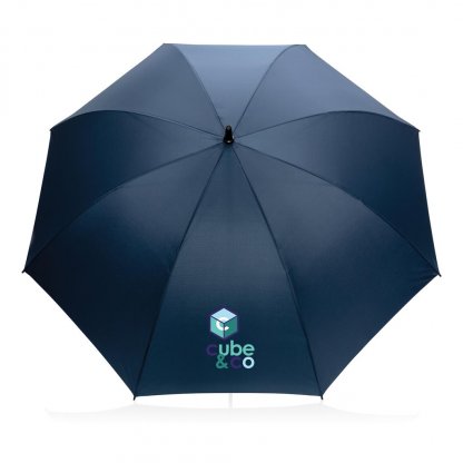 Parapluie Tempête 30 Pouces En PET Recyclé Bleu Marin Logo