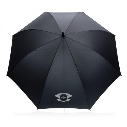 Parapluie Tempête 30 Pouces En PET Recyclé Noir Logo