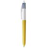 Stylo Bille 4 Couleurs Aspect Bois BIC 4 COLOURS WOOD STYLE Jaune