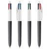 Stylo Bille 4 Couleurs Aspect Bois BIC 4 COLOURS WOOD STYLE Noir 4 Faces